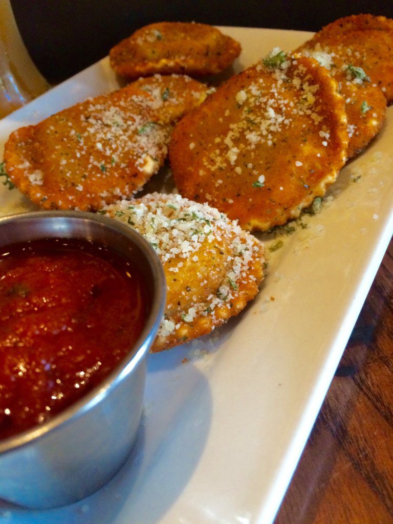 a plate of fried ravioli, a St. Louis specialty