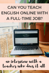 Can you teach online with a full-time job?