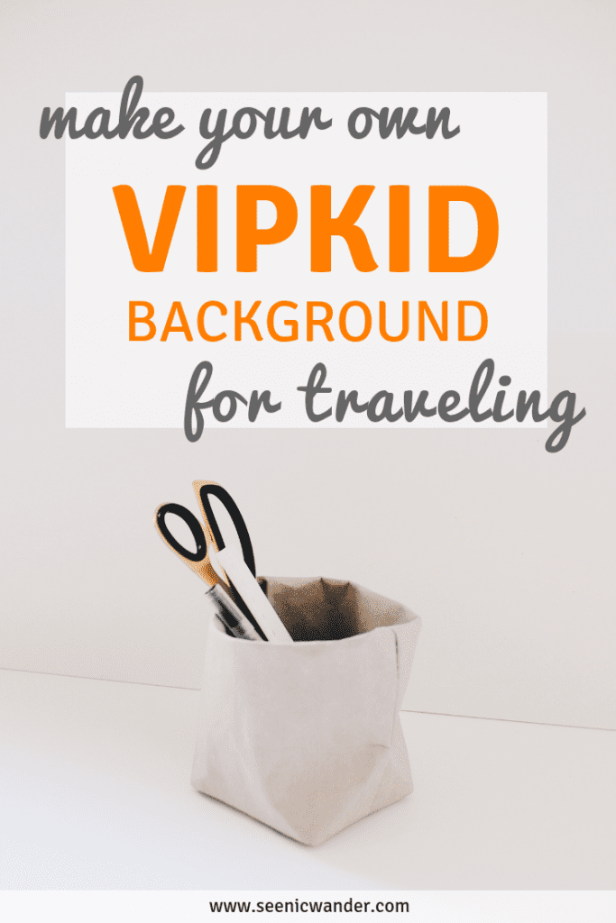How to make a vipkid background for traveling | portable vipkid background | lightweight vipkid background
