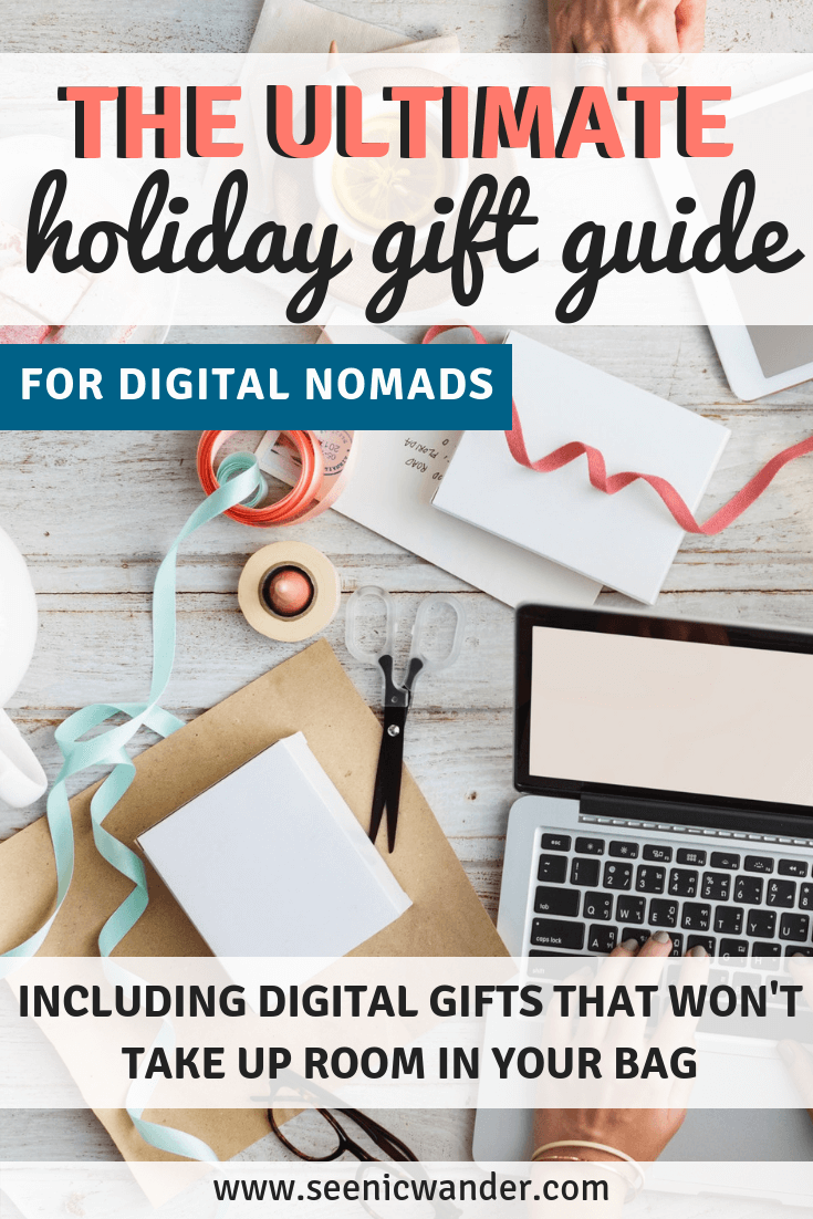 The Ultimate Holiday Gift Guide for Digital Nomads | Best Travel Gifts | Travel Gift Inspiration | Digital Holiday Gifts | Long-Term Travel Gifts | Digital Gifts for Travelers