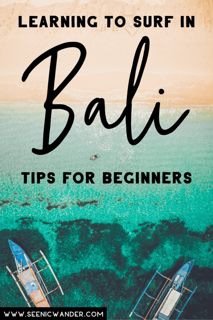 Learning to surf in Bali - surfing in bali for beginners
