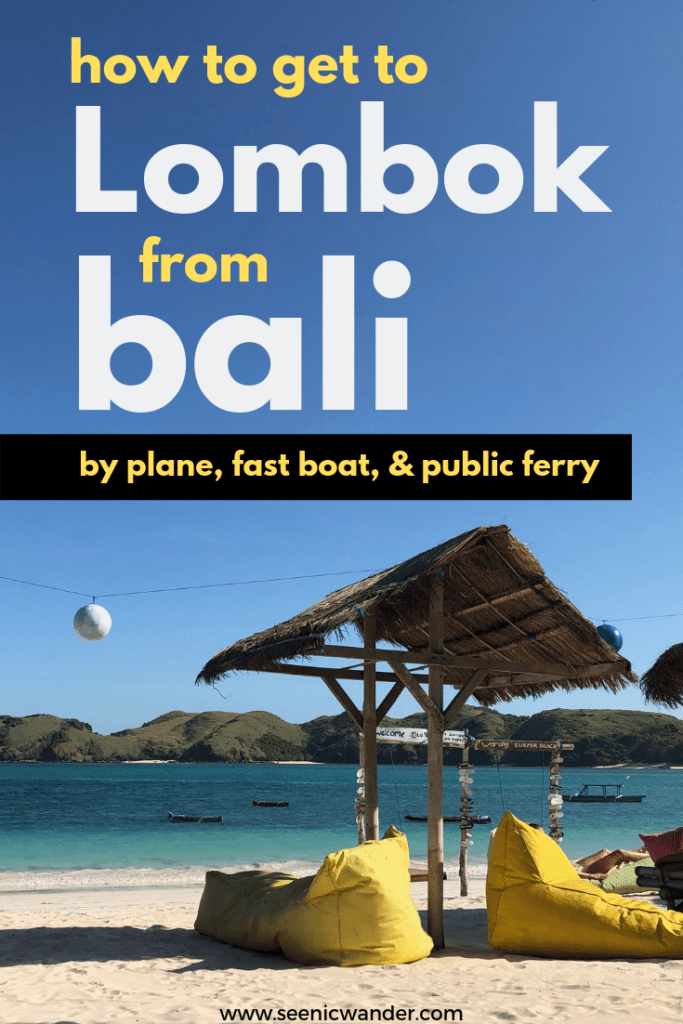 how to get to lombok from bali by plane, fast boat, and public ferry