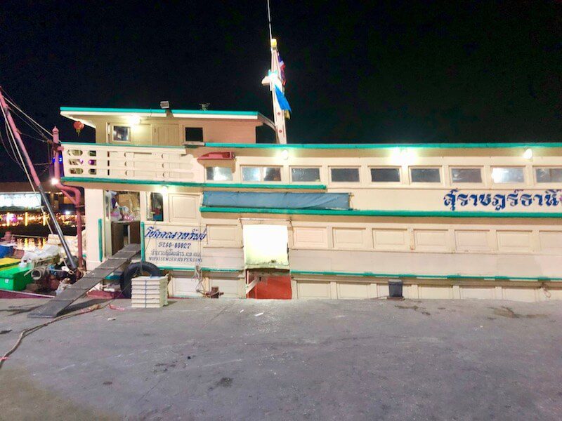 Night ferry from surat thani to ko phangan