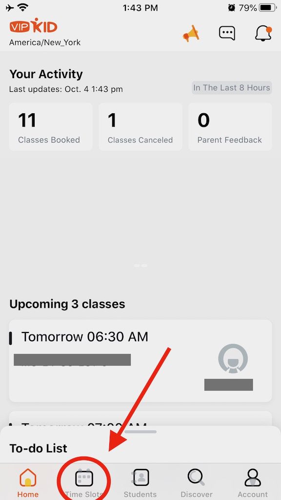 how to send vipkid ecards through the teacher mobile app