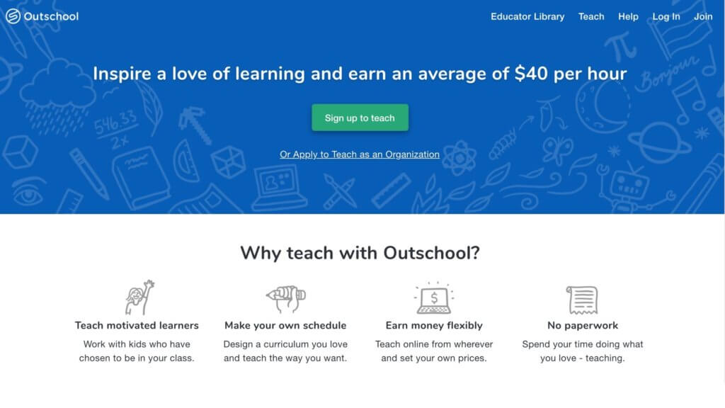 teach online with outschool